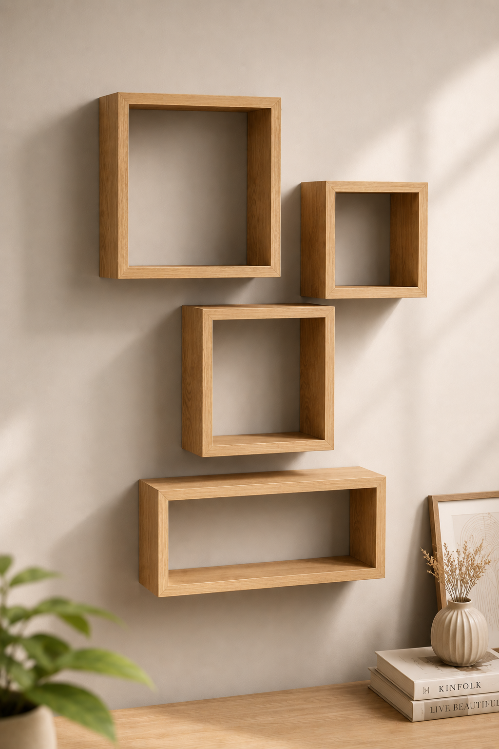 Nicho Decorativo Marrom Claro